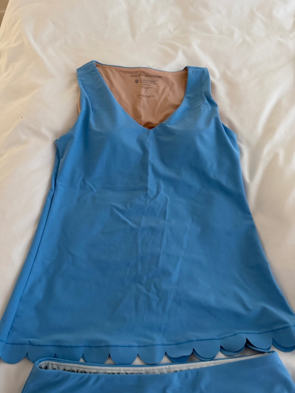 Coolibar Tankini Set in Beautiful Blue Size Small - UPF 50+